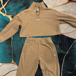 Kith Tan Quarter-Zip Pullover SET